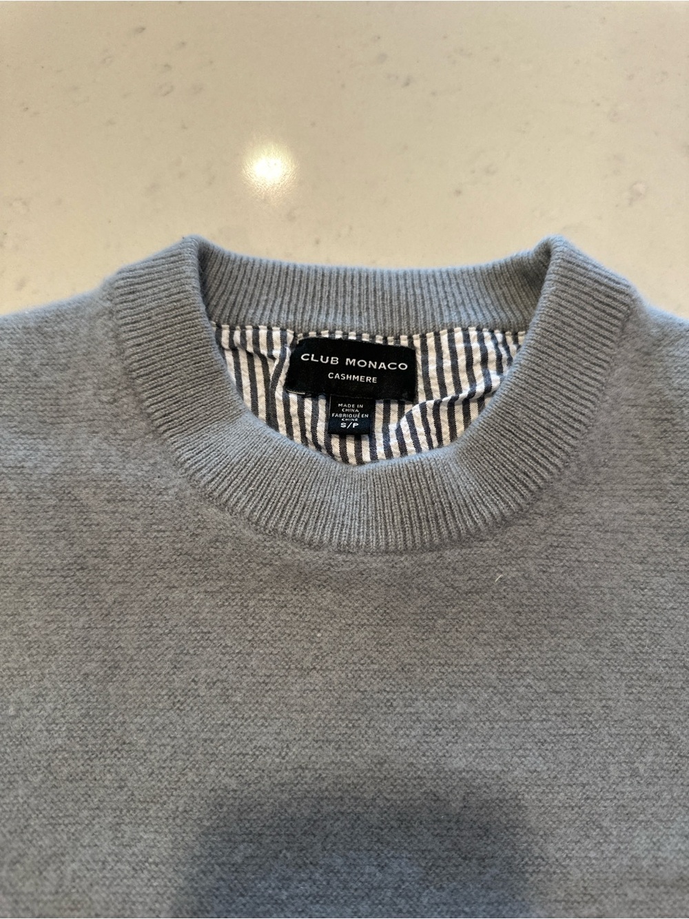 Club Monaco Gray 100% Cashmere Pullover Sweater Small Premium Designer Casual - Picture 3 of 6